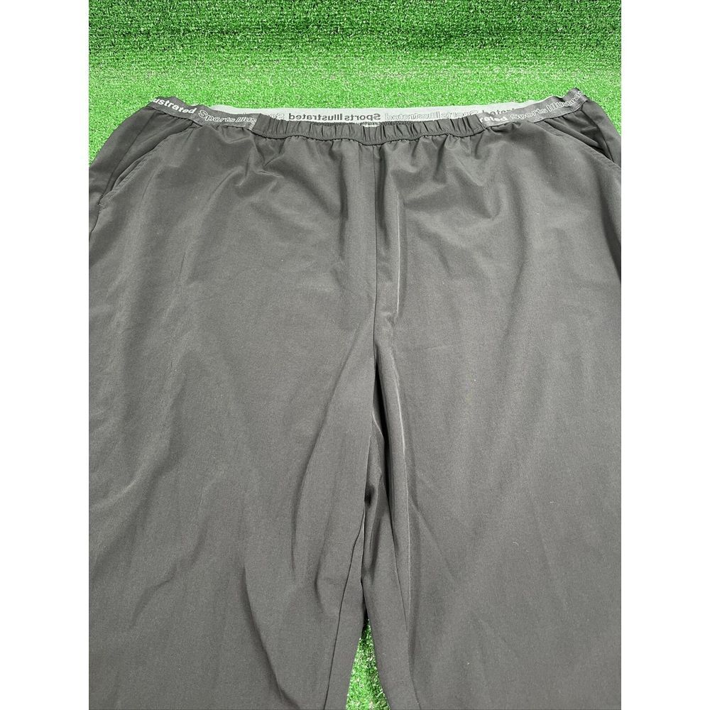 Sports Illustrated Men's Black‎ Jogger Pants Size 3XL Tapered Leg